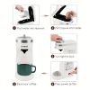 CHULUX Single Cup Coffee Maker Brewer for K-Cup & Ground & Tea Leaf, Travel Mini Single Serve Coffee Capsules & Pods, 6 to 12Oz Brew, Coffee Machine w